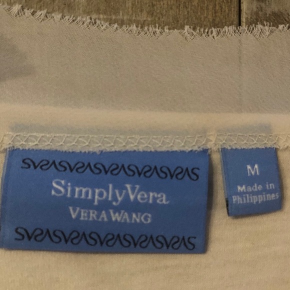 Simply Vera Vera Wang chiffon long sleeve top - Picture 5 of 7